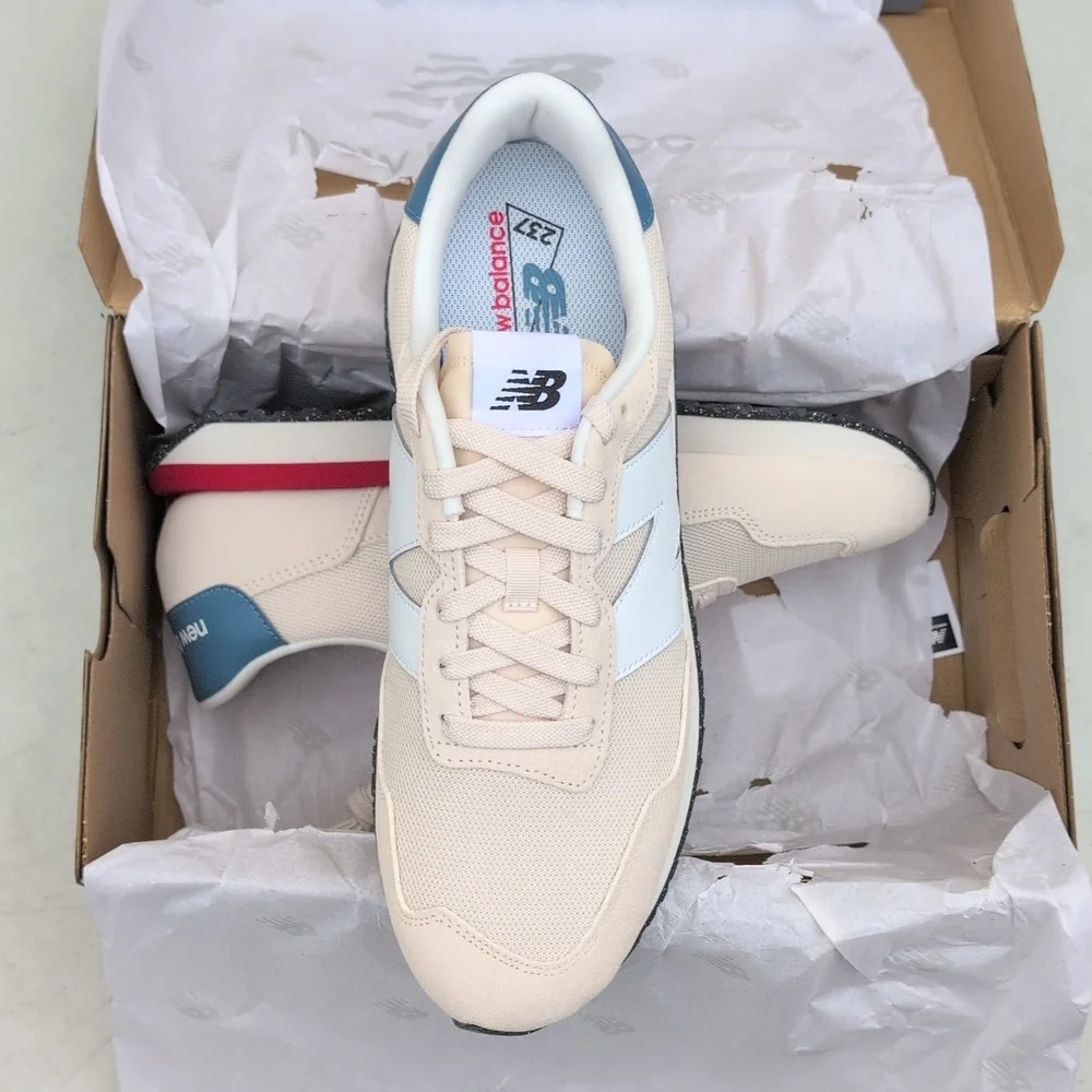 New Balance 237 - Beige White Linen - Men Size 10.5 ( MS237VJ ) - Picture 3 of 8